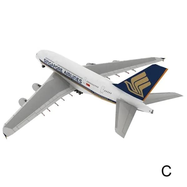 Бумажная модель Airbus A380 Австралии, ОАЭ, Сингапура