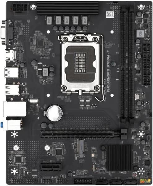 Challenger B760M-F, LGA 1700, DDR4, Материнская плата