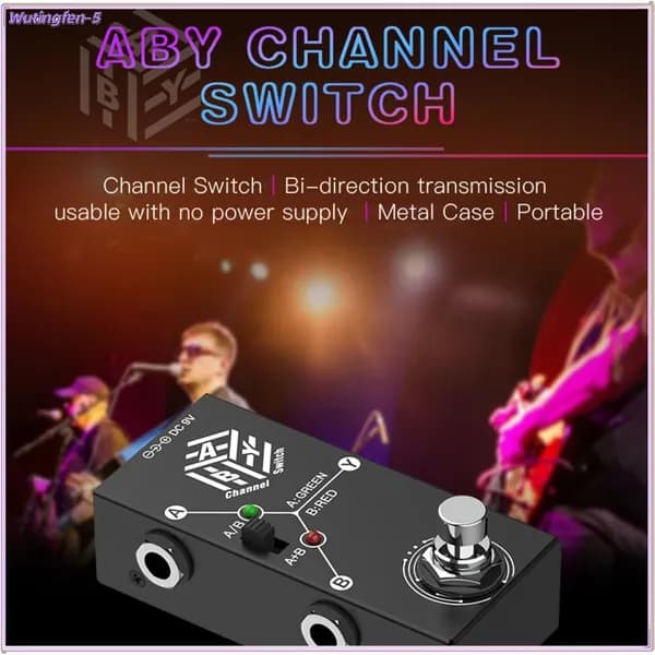 Эффектные педали, надежный металлический ABY Line Selector, для профессиональных гитаристов