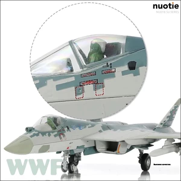 1 / 72 SU-57 Модель самолета с дисплейным стендом Военный стелс SU57 Plane Model Collection Подарок для взрослых