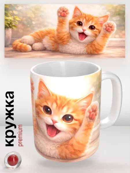 Кружка Дом там, где кот.