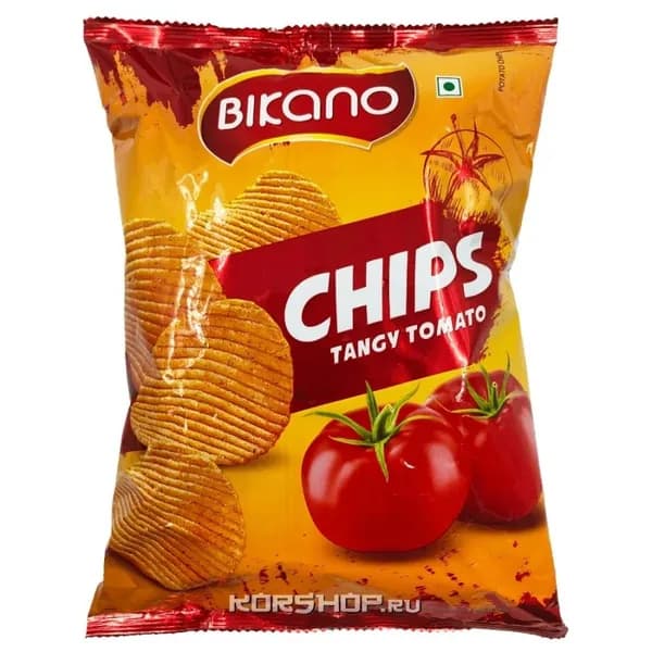 BIKANO Tangy tomato Чипсы картофельные с томатным вкусом 60г