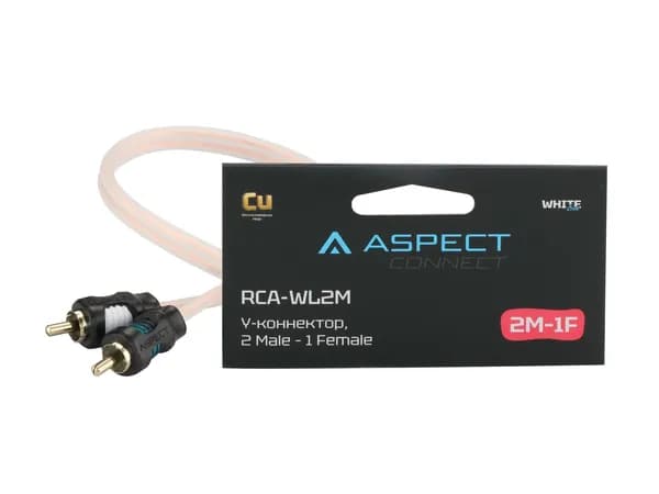 Y-коннектор Aspect RCA-WL2M,1 мама (female) -2 папы (male)