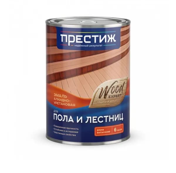Престиж Эмаль для пола и лестниц алкидно-уретановая желто-коричневая 0.9 кг