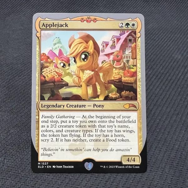 TCG Прокси-карты MTG Proxy МТГ PONIES Applejack, SLD #1537 none foil