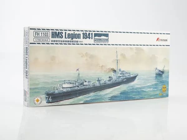 Сборная модель FLY HAWK MODEL HMS LEGION 1941 FH1103-1, масштаб 1/700
