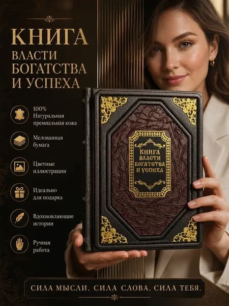 Подарочная книга Книга власти, богатства и успеха : кожа, тиснение, иллюстрации | Кодзова С. З.