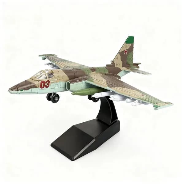 Top Toy 1/72 20см Модель самолета с шасси , Sukhoi Su-25 Attack Aircraft Frogfoot коллекционные с демонстрационным стендом