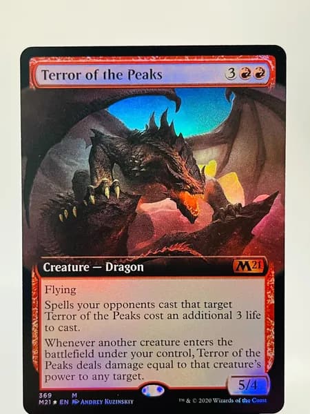 Магия сбора прокси-карт Высококачественные нефольговые Terror of the Peaks M21#369 foil