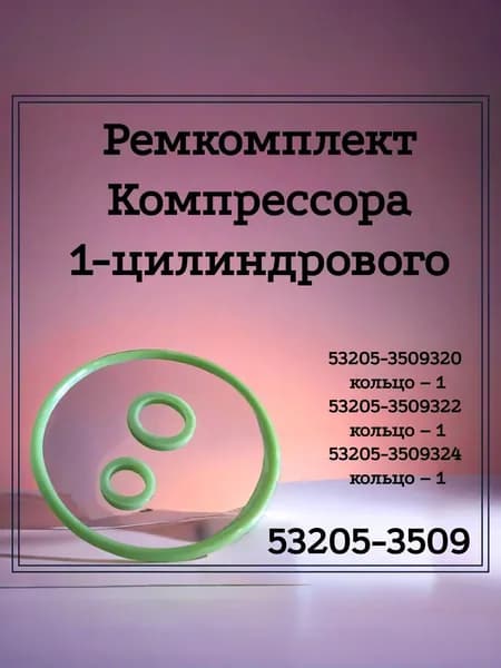 Ремкомплект Компрессора 1-цилиндрового (3 наим.) арт. 53205-3509з
