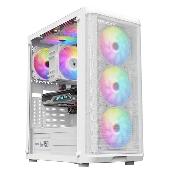 Корпус для пк, ATX, Mini-ITX сталь белый ALSEYE (AS.07.0179)