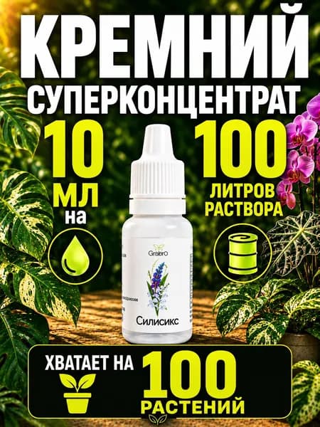 Кремний жидкое удобрение для растений Силисикс 10 мл GroBro