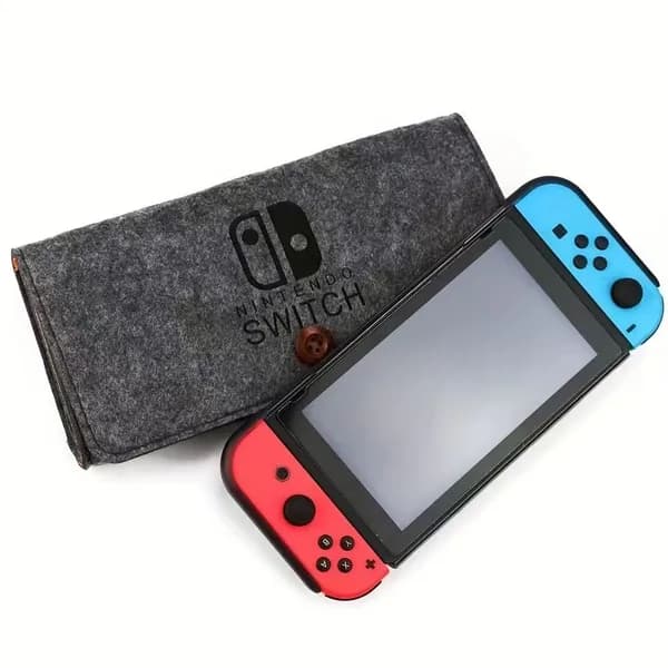 Ультратонкий фетровый чехол, совместимый с Nintendo Switch Lite, игровые аксессуары, сумка для хранения, портативный портативный чехол, черный