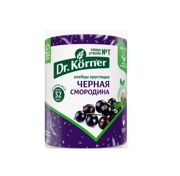 Dr. Korner Хлебцы Злак коктейль с черной смородиной, 80г