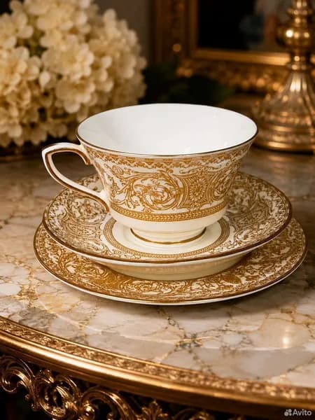 Чайная тройка Royal Worcester серия Embassy
