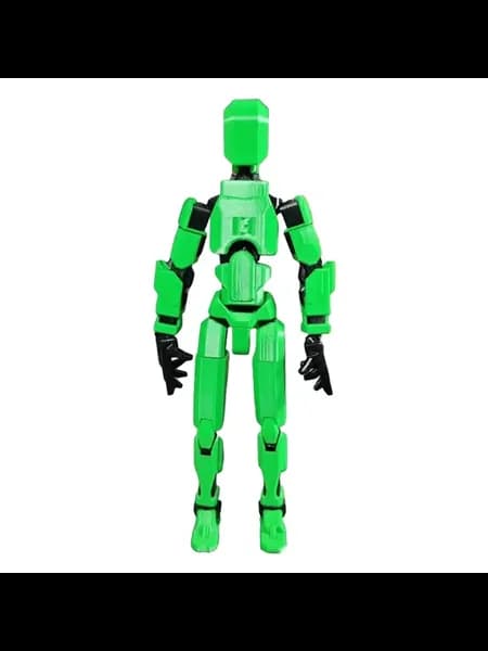 Dummy 13 Актёрская фигура 3D-печать, многоподвижн, зелен чёр