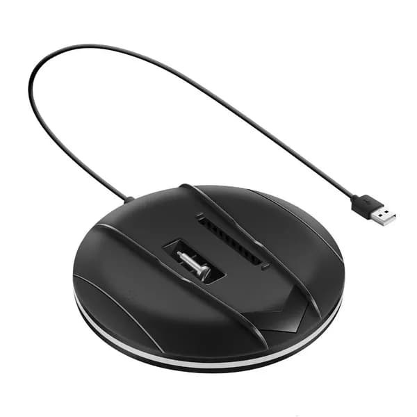 Вертикальная подставка для дисков с USB-подсветкой и винтами, Черный