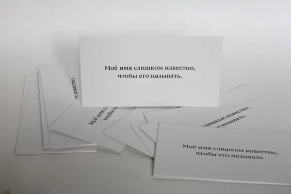 Набор визиток мизантропа #10 шуточный смешной подарок