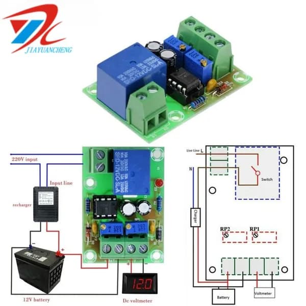 XH - M601 12V Интеллектуальная зарядная панель управления питанием заполнена модулем управления отключением и остановкой