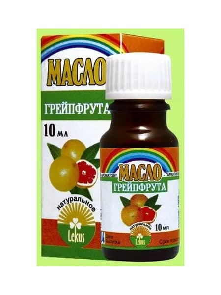 Эфирное масло ЛЕКУС "Грейпфрут", 100% натуральное, 10 мл
