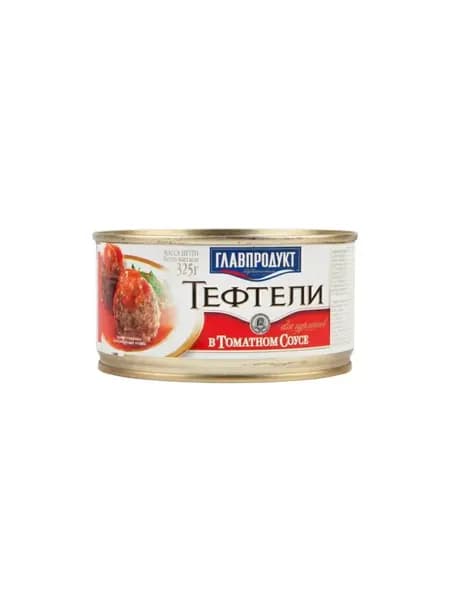Главпродукт Тефтели в томатном соусе, 325 гр