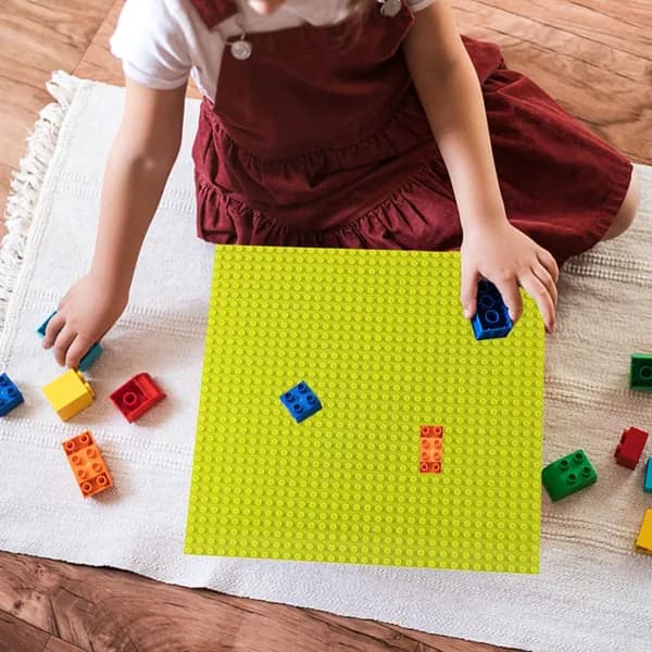Плитка для конструкторов LEGO, 255 255 мм, зелёная, из ABS-пластика