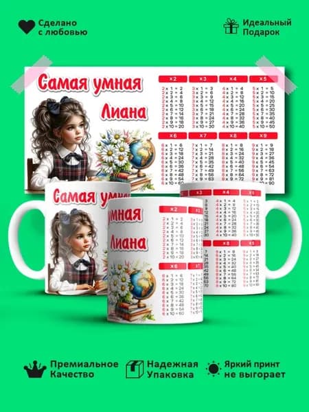 Кружка самая умная девочка Лиана