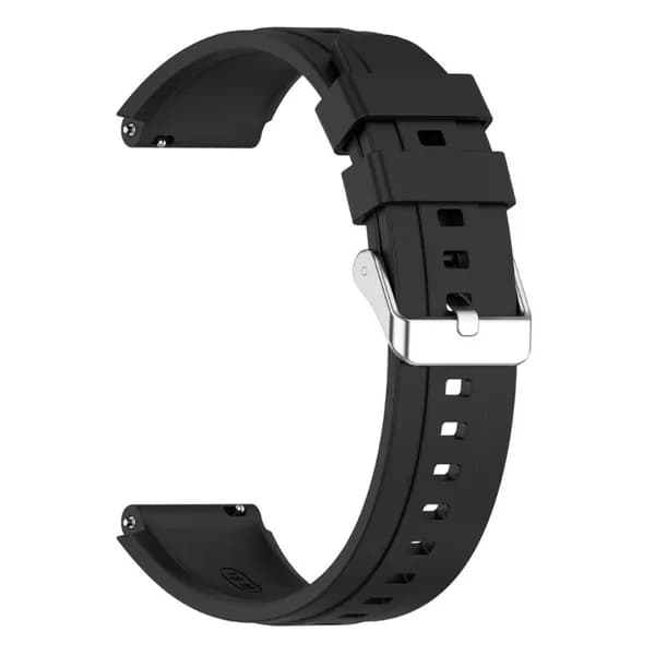 (1 комплект) Официальный силиконовый ремешок Huawei Watch GT4 - черный - 46 мм