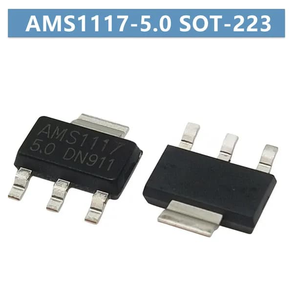 10 шт. AMS1117-5.0 SOT-223 Микросхема стабилизатор 5 В для микроконтроллеров, ремонта техники и мелкооптового монтажа печатных плат