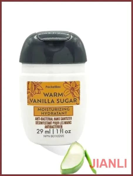 Bath & Body Works Санитайзер для рук антисептик WARM VANILLA SUGAR,Теплый и сладкий аромат ванильного мороженого, 29мл