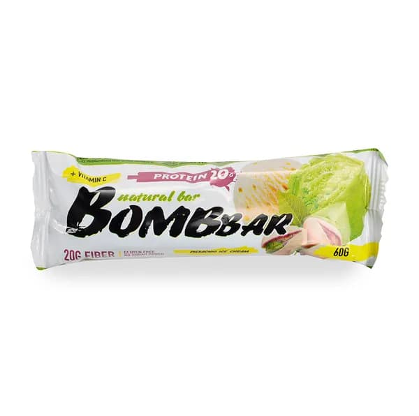 Батончик протеиновый Фисташковый пломбир , Bombbar, 60 г, Россия