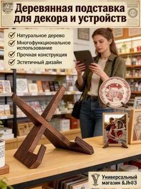 Подставка для книг, Деревянная стойка для рецептов в ресторане