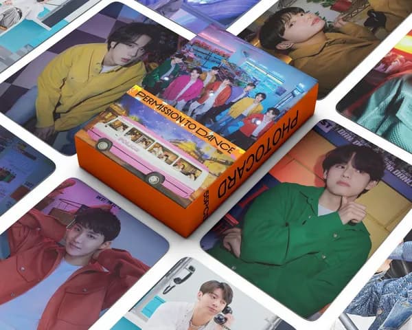 KPOP 55шт/коробка BTS Фотокарточки PERMISSION TO DANCE LOMO Card
