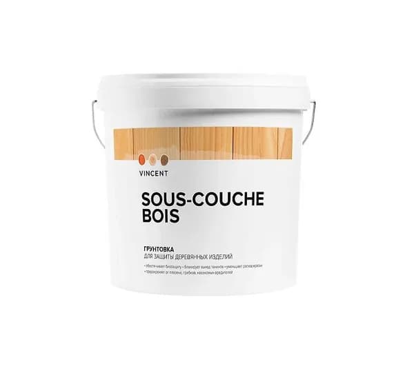 VINCENT SOUS COUCHE BOIS грунтовка для защиты древесины (0,9л)