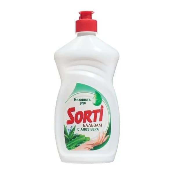Sorti Средство для мытья посуды, бальзам алоэ вера, 400 мл