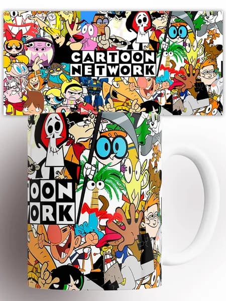 Кружка Cartoon Network Картун Нетворк телеканал в подарок с принтом 330 мл