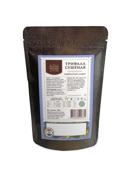 Трифала дробленая гранулы (Triphala Granules) Золото Индии, 100 г