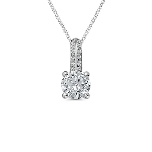 Подвеска на шею с фианитами серебро 925 пробы 585GOLD