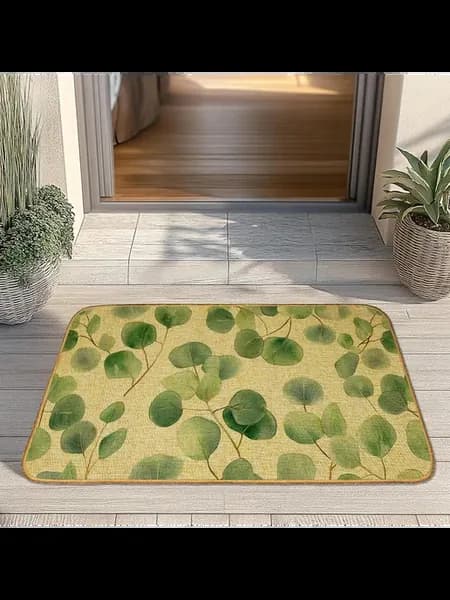 Фланелевый придверный коврик 50×80 см, мягкий, впитывающий