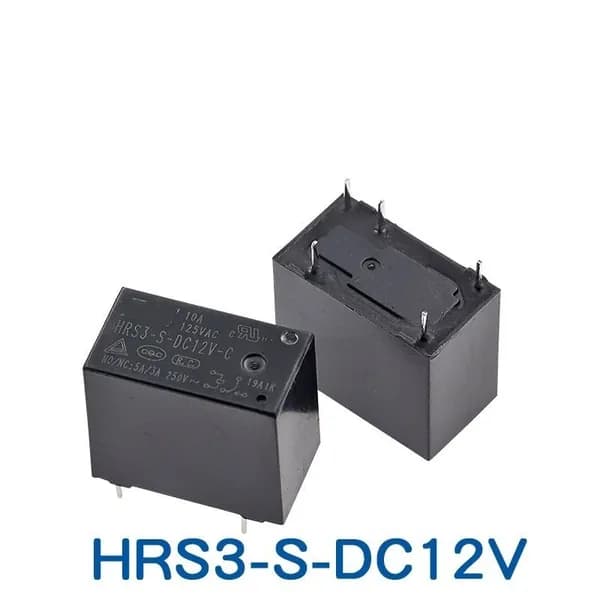 Реле сигнальное HRS3-S-DC12V-C 5-контактное 10А, 1НО/1НЗ, DC 12В