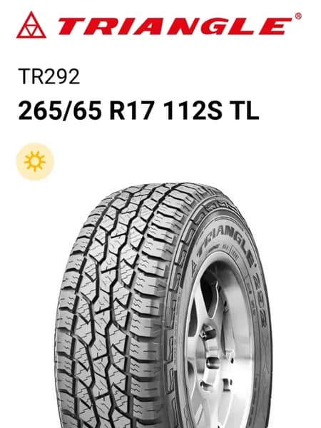 Шины летние 265 65 R17 112S TL TR292