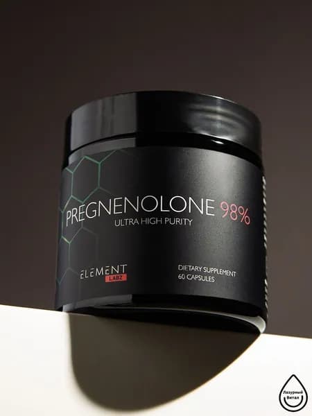 Прегненолон (Pregnenolone 98%) 50 мг, 60 капсул, улучшение памяти, замедляет процесс старения