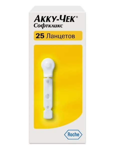 Ланцеты Акку-Чек Софткликс, 25 шт