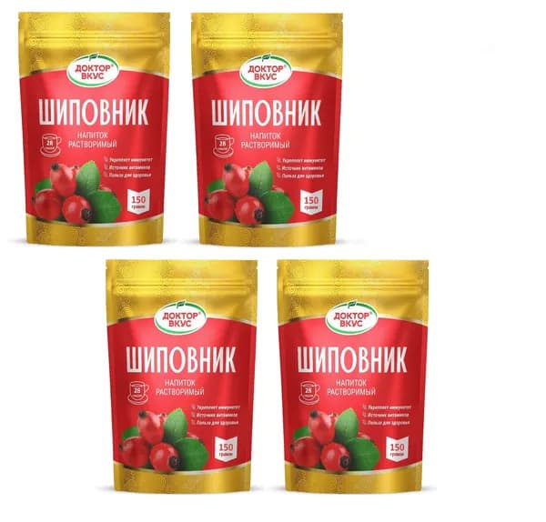 Напиток растворимый Шиповник (Доктор Вкус) 150 гр. х 4 шт.
