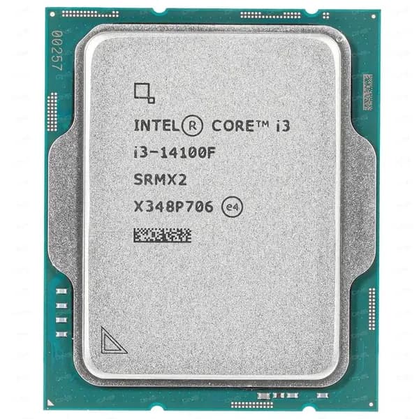 Процессор INTEL Core i3-14100F Raptor Lake (Soc-1700, 3.5GHz, 4С/8Т, 12Mb, TDP-58W, OEM) (CM8071505092207_SRMX2)