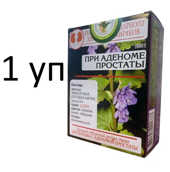 Чай При аденоме простаты Народный рецепт №41, 20 пак, 1 уп.