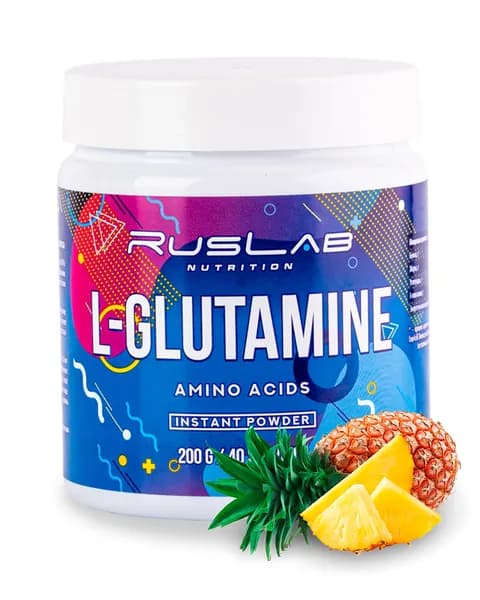 Аминокислота L-GLUTAMINE (200 гр),вкус ананас