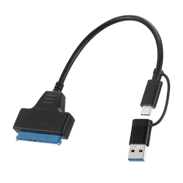 Кабель-Адаптер TypeC+USB 3.0 На SATA Для Жесткого Диска Драйвер Жесткого Диска
