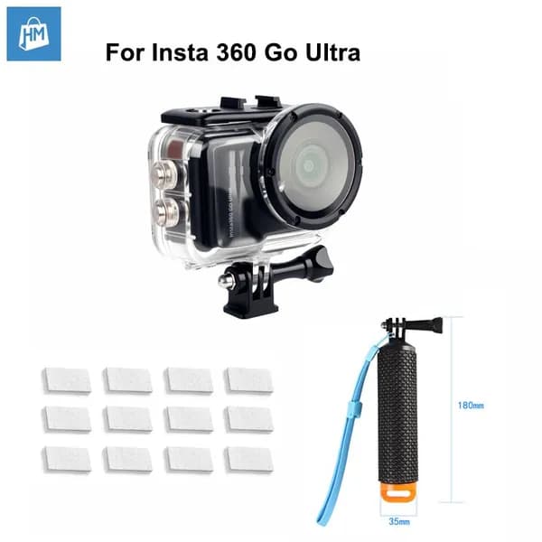 Insta360 GO Ultra Водонепроницаемый чехол для подводной съемки, до 50 м, для экшн-камеры