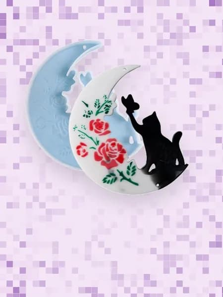 Форма для литья из смолы Луна , - собирать бабочек